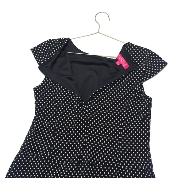 Nine & Co. | Polka Dot Midi | Drop Waist Dress | Shabby Chic | Summer | Trendy | - Picture 8 of 8
